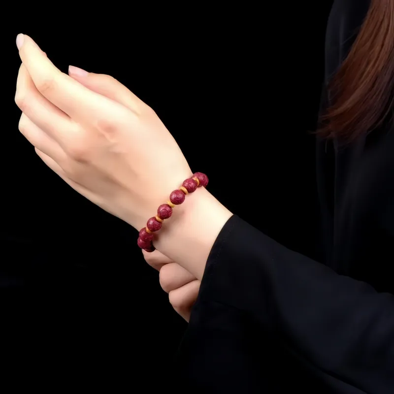 Stone On The Line Cinnabar Bracelets Unisex-6