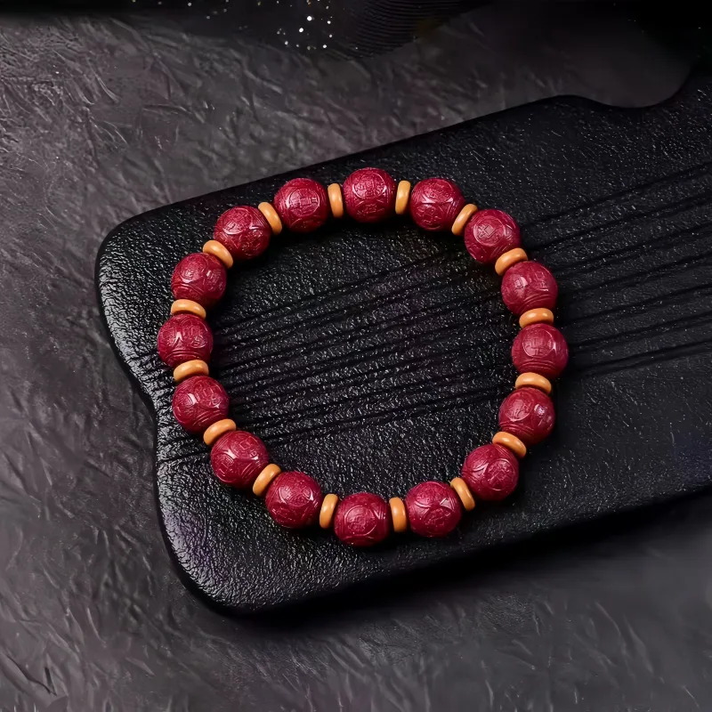 Stone On The Line Cinnabar Bracelets Unisex-1