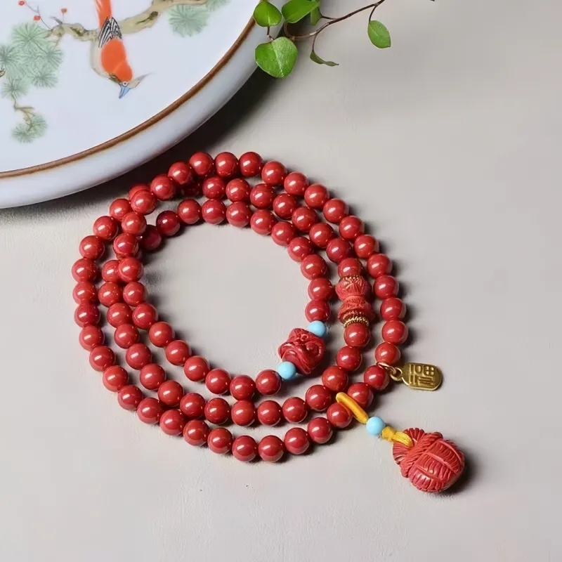 Stone On The Line Cinnabar Bracelets Unisex-2