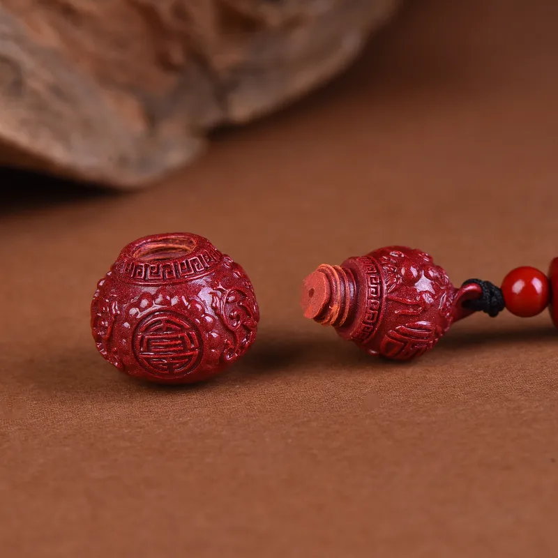 Stone On The Line Cinnabar Pendants Unisex-3
