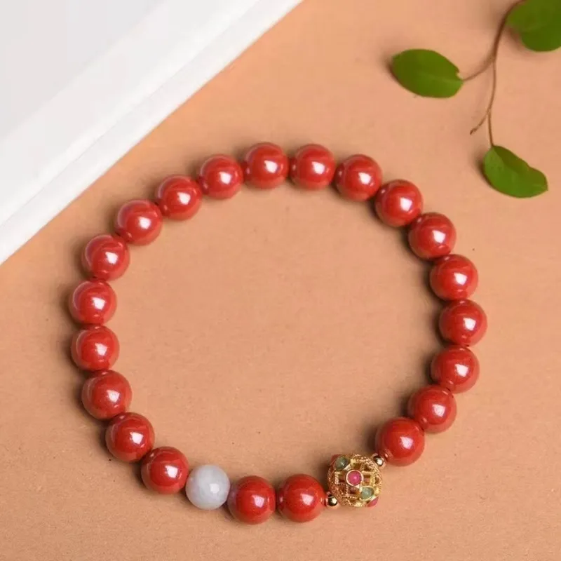 Stone On The Line Cinnabar Bracelets Unisex-4