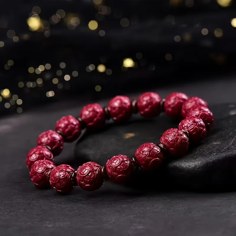 Stone On The Line Cinnabar Bracelets Unisex-2