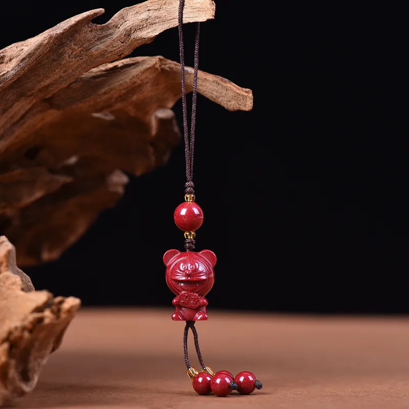 Stone On The Line Cinnabar Keychains Unisex-1