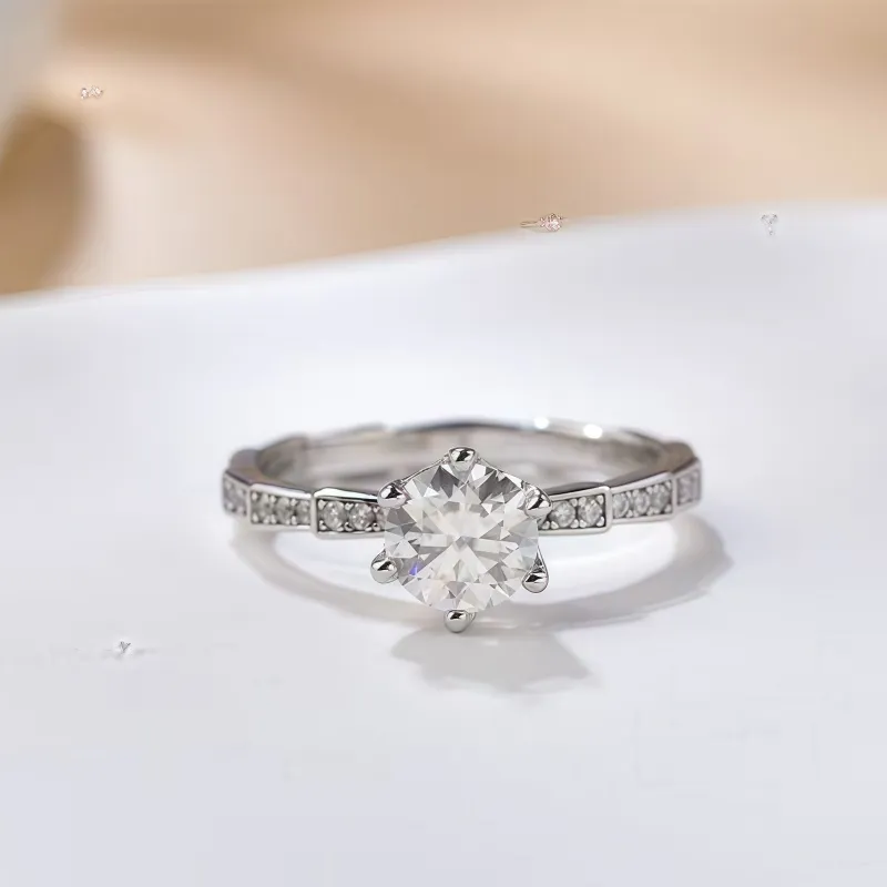 Stone On The Line S925 Silver Rings Women's-1