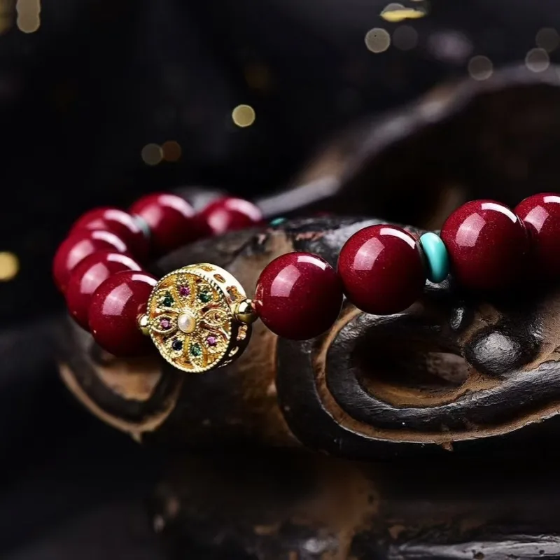 Stone On The Line Cinnabar Bracelets Unisex-4