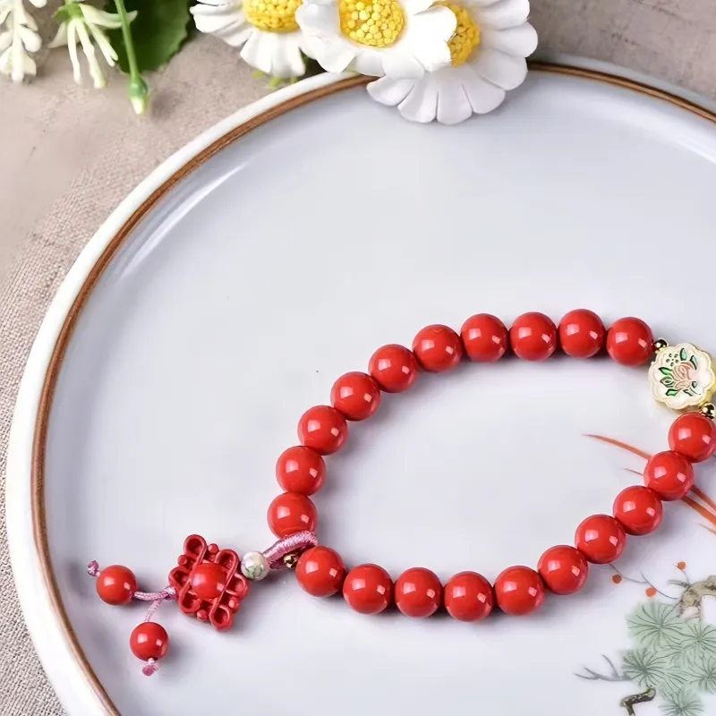 Stone On The Line Cinnabar Bracelets Unisex-1