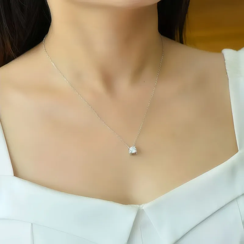 Stone On The Line S925 Silver Pendants Women's-4