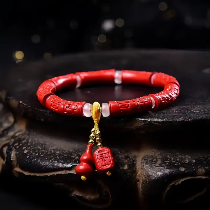 Stone On The Line Cinnabar Bracelets Unisex-5