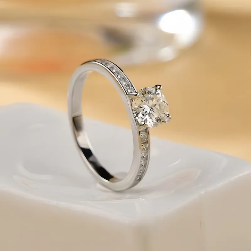Stone On The Line S925 Silver Rings Women's-1