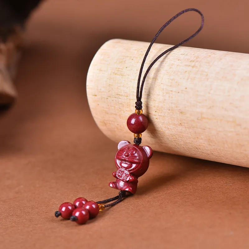 Stone On The Line Cinnabar Keychains Unisex-4
