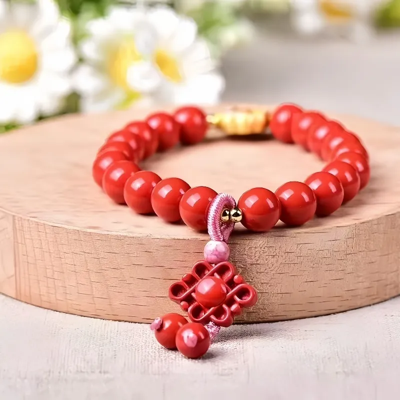 Stone On The Line Cinnabar Bracelets Unisex-4