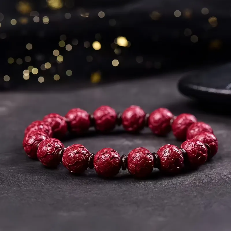 Stone On The Line Cinnabar Bracelets Unisex-4