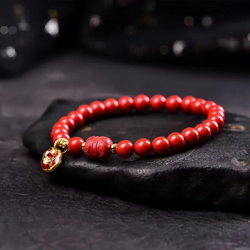 Stone On The Line Cinnabar Bracelets Women's-4