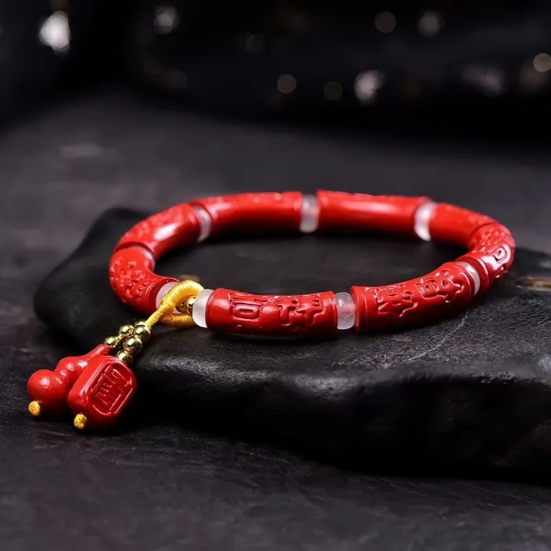 Stone On The Line Cinnabar Bracelets Unisex-4