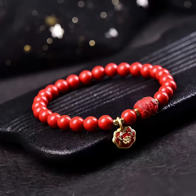 Stone On The Line Cinnabar Bracelets Women's-2