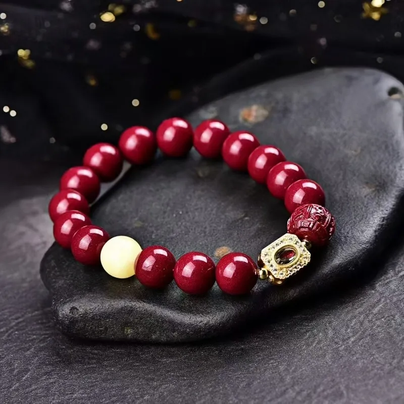 Stone On The Line Cinnabar Bracelets Unisex-4