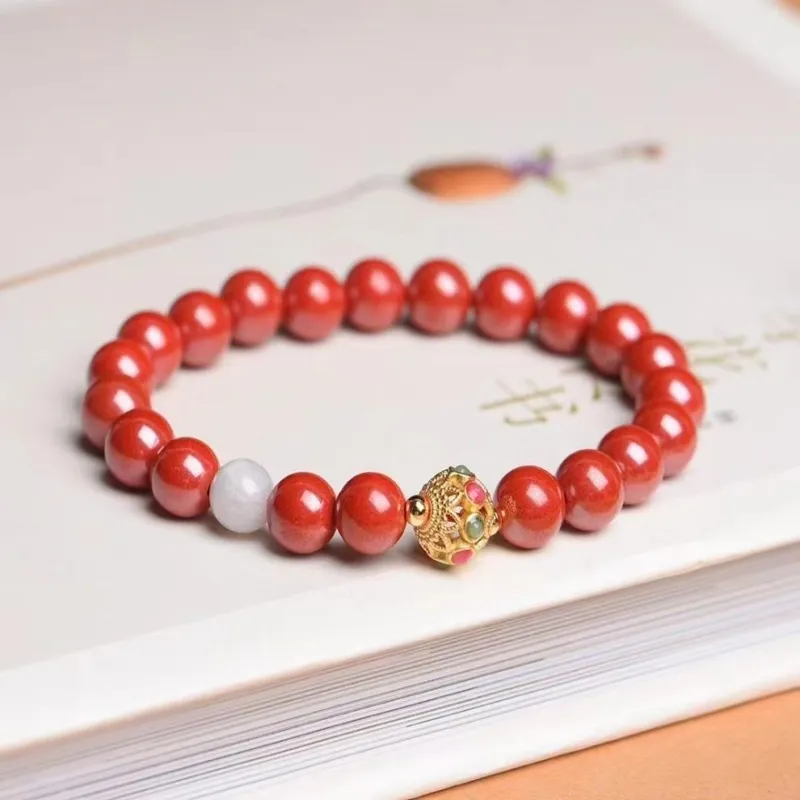 Stone On The Line Cinnabar Bracelets Unisex-1