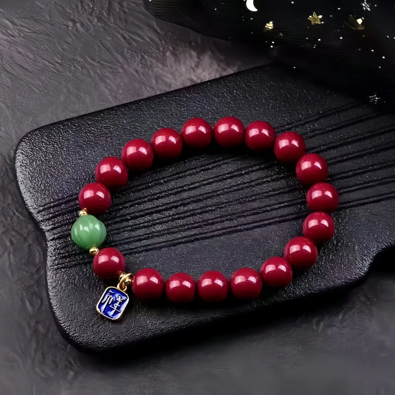 Stone On The Line Cinnabar Bracelets Unisex-1