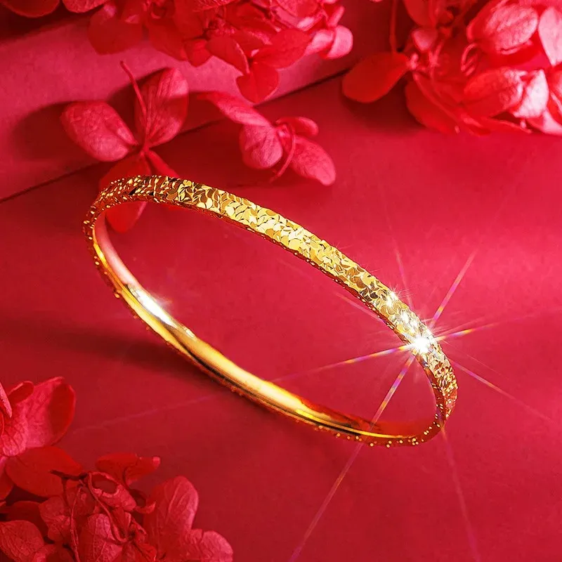 Stone On The Line Alloy Bangles Unisex-2
