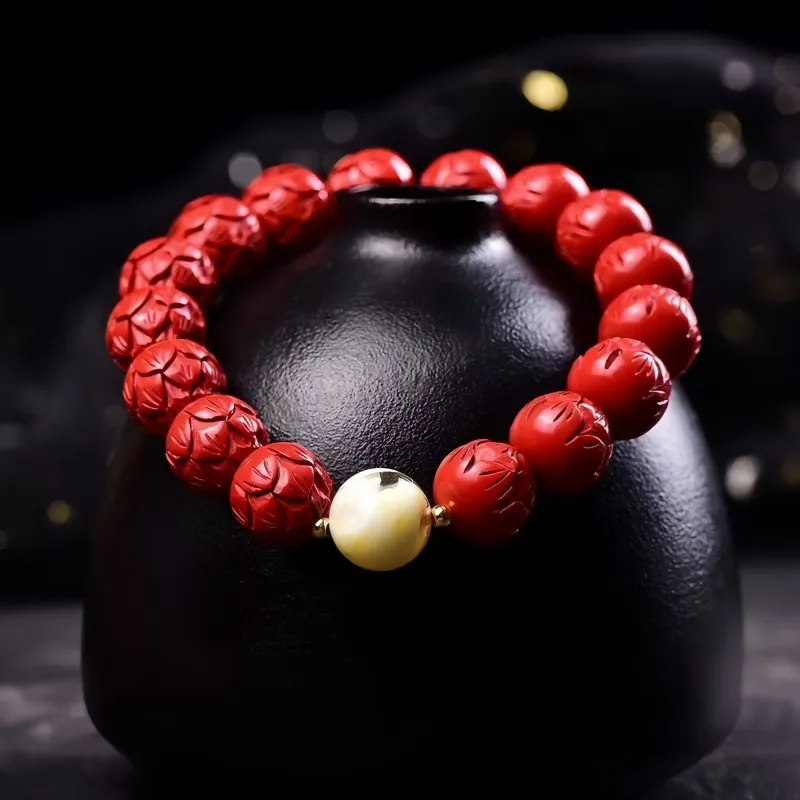 Stone On The Line Cinnabar Bracelets Unisex-3