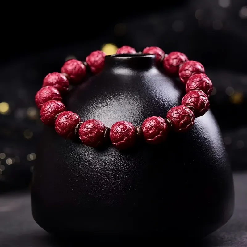 Stone On The Line Cinnabar Bracelets Unisex-3