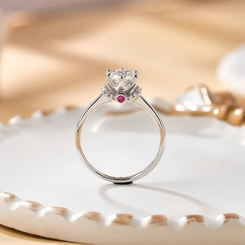 Stone On The Line 925 Sterling Silver Rings Women's-1