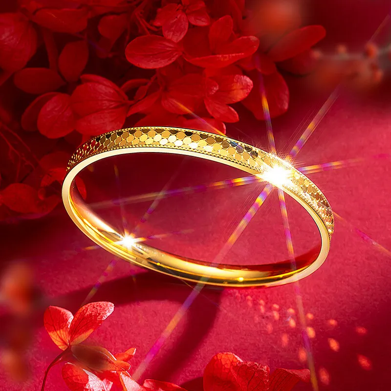 Stone On The Line Alloy Bangles Unisex-2