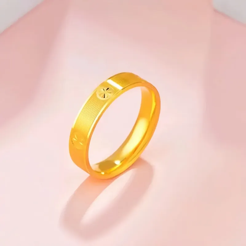 Stone On The Line Alloy Rings Unisex-2