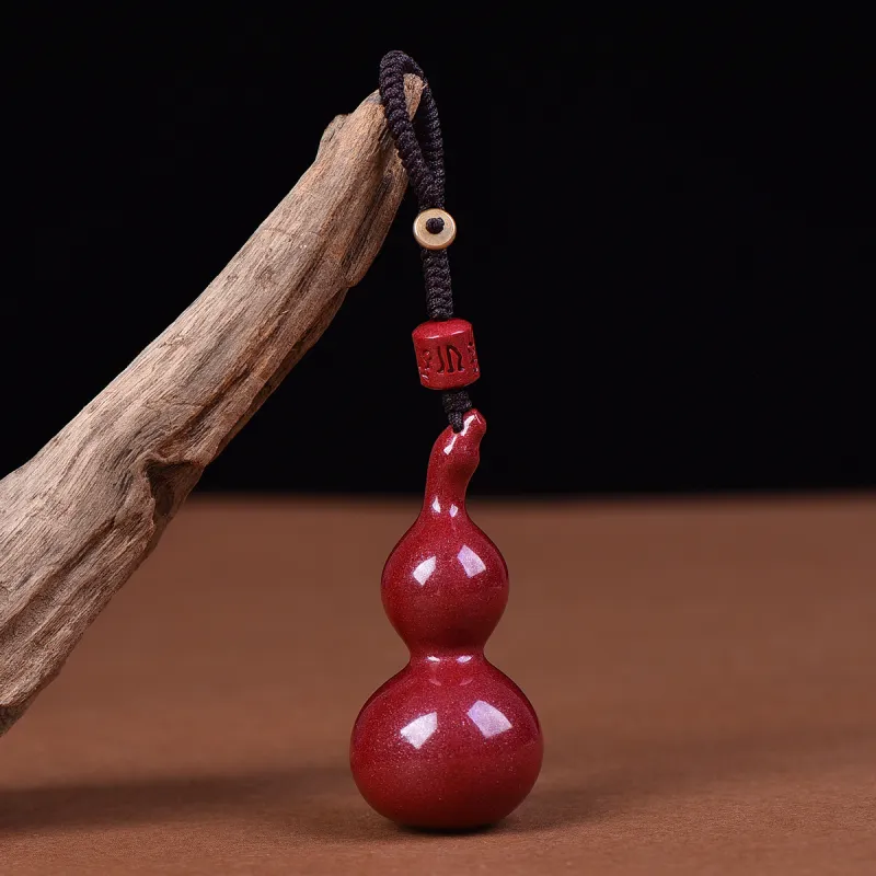 Stone On The Line Cinnabar Carved Ornaments Unisex-1