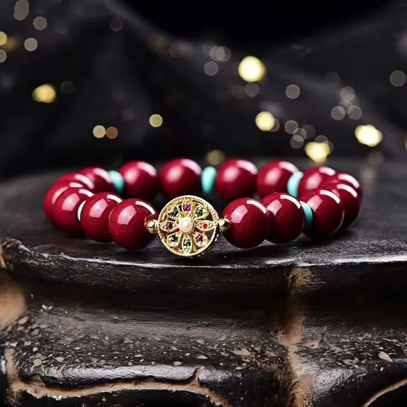 Stone On The Line Cinnabar Bracelets Unisex-3