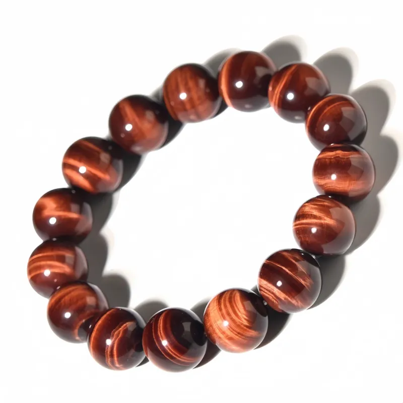 Stone On The Line Tiger's Eye Stone Bracelets Unisex-1
