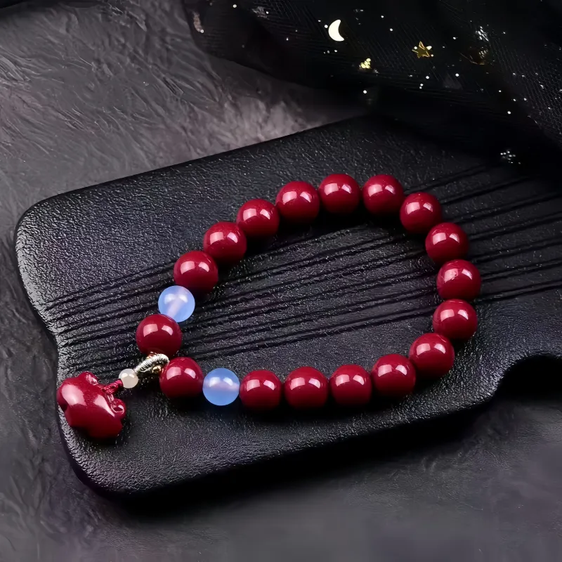 Stone On The Line Cinnabar Bracelets Unisex-1