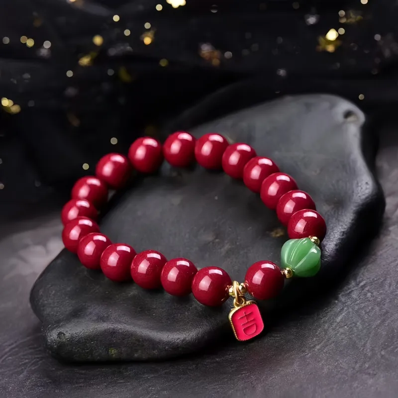 Stone On The Line Cinnabar Bracelets Unisex-2