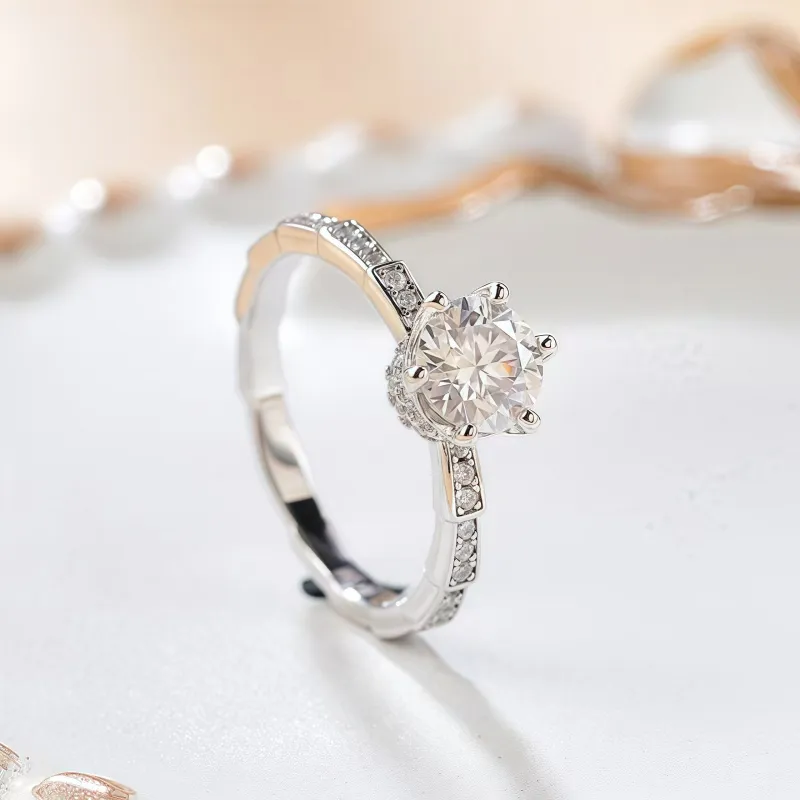 Stone On The Line S925 Silver Rings Women's-2