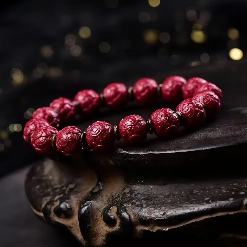 Stone On The Line Cinnabar Bracelets Unisex-5