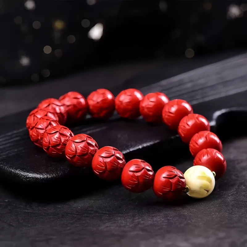 Stone On The Line Cinnabar Bracelets Unisex-2