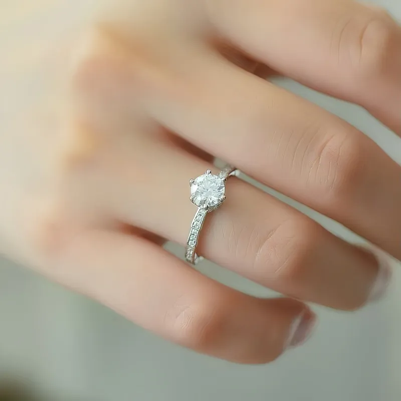Stone On The Line S925 Silver Rings Women's-5