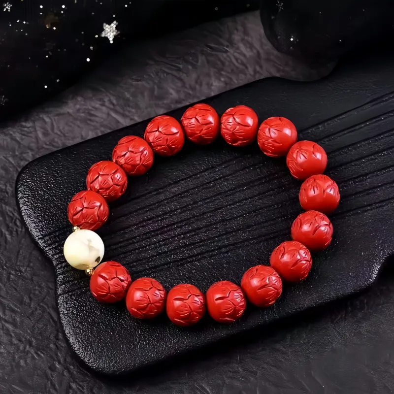 Stone On The Line Cinnabar Bracelets Unisex-1