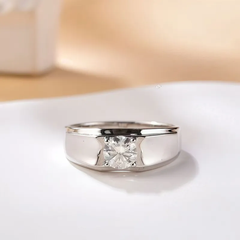 Stone On The Line S925 Silver Rings Men's-2