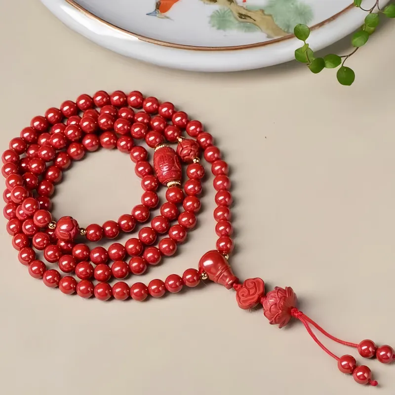 Stone On The Line Cinnabar Bracelets Unisex-5