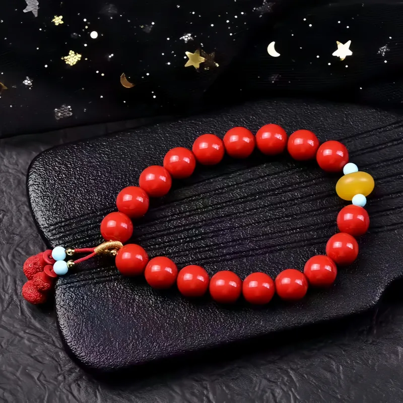 Stone On The Line Cinnabar Bracelets Unisex-1