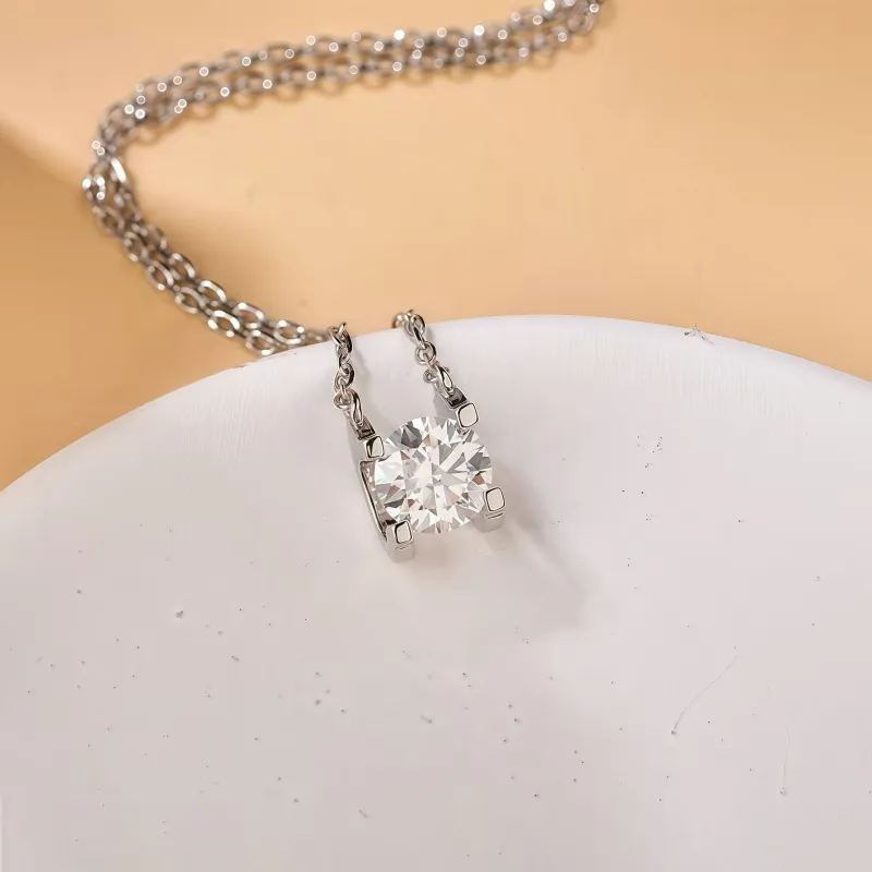 Stone On The Line S925 Silver Pendants Women's-3