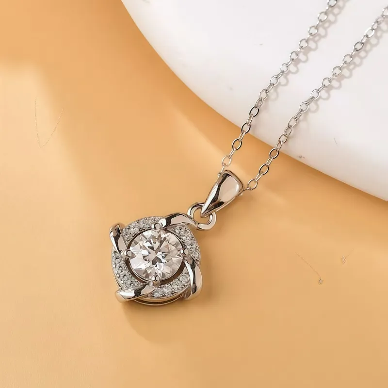 Stone On The Line S925 Silver Necklaces Women's-4