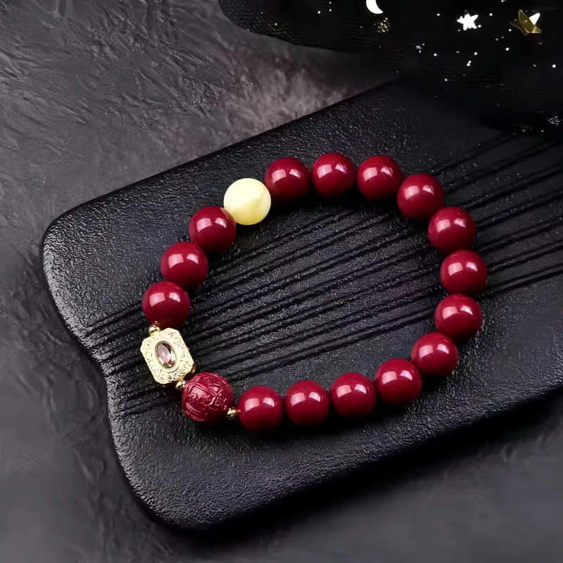 Stone On The Line Cinnabar Bracelets Unisex-1