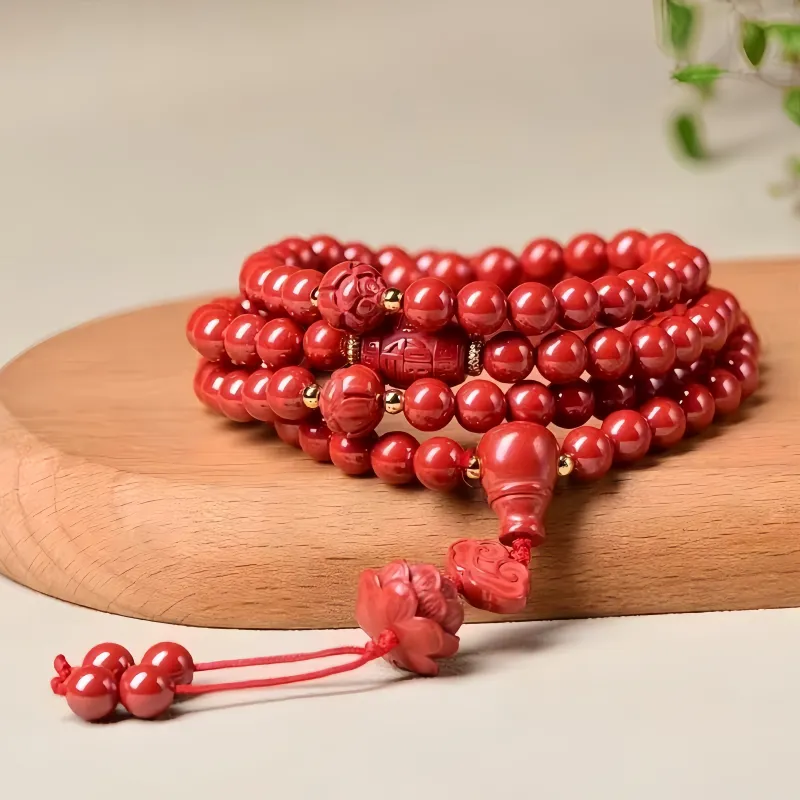 Stone On The Line Cinnabar Bracelets Unisex-4