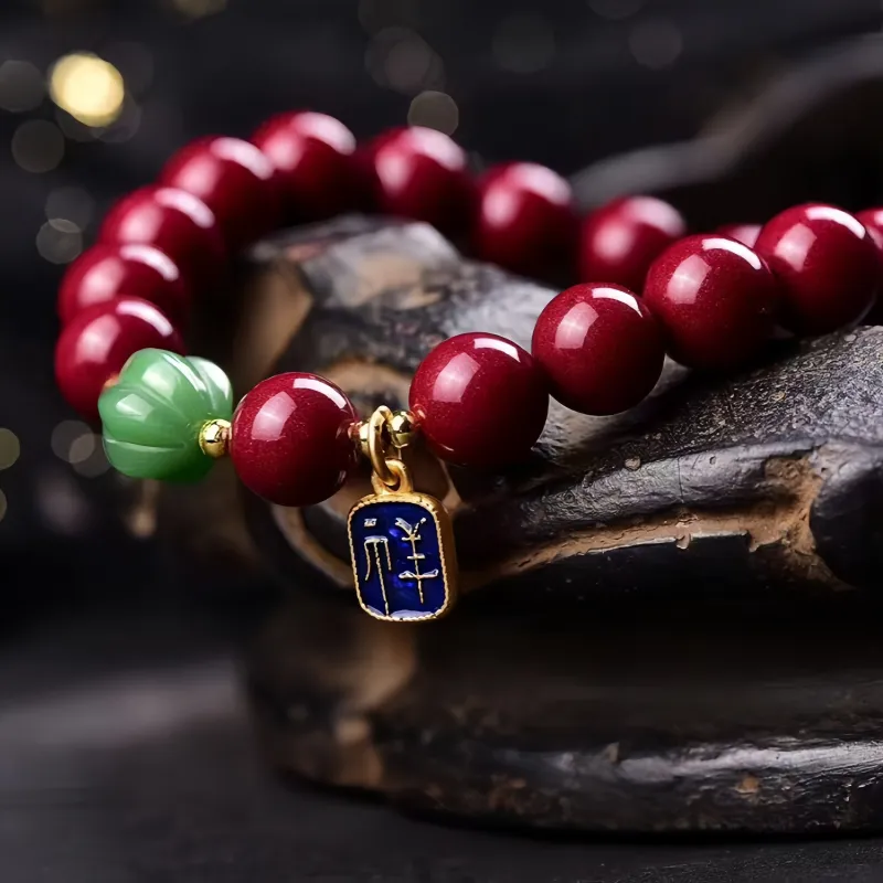 Stone On The Line Cinnabar Bracelets Unisex-4