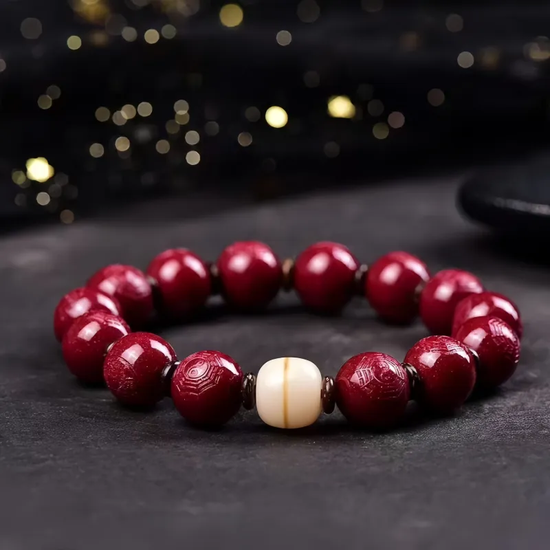 Stone On The Line Cinnabar Bracelets Unisex-5