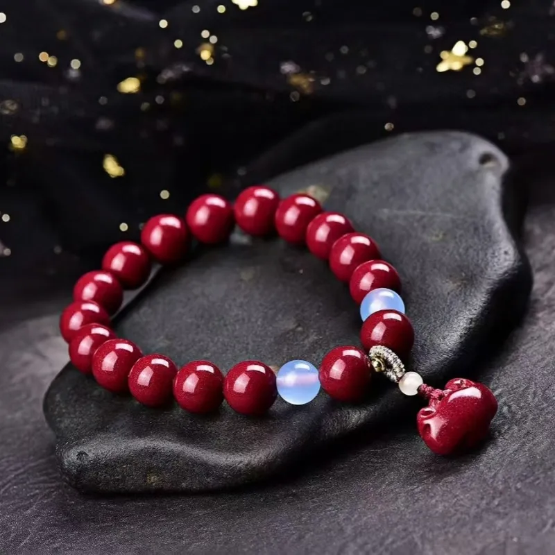 Stone On The Line Cinnabar Bracelets Unisex-2