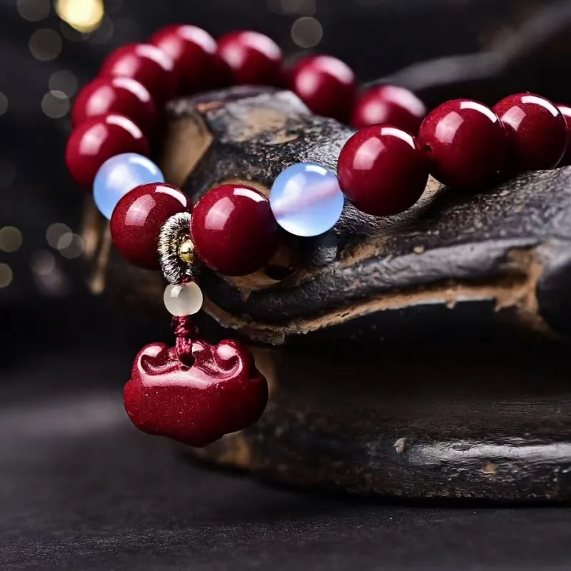 Stone On The Line Cinnabar Bracelets Unisex-4