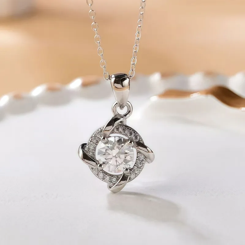 Stone On The Line S925 Silver Necklaces Women's-2